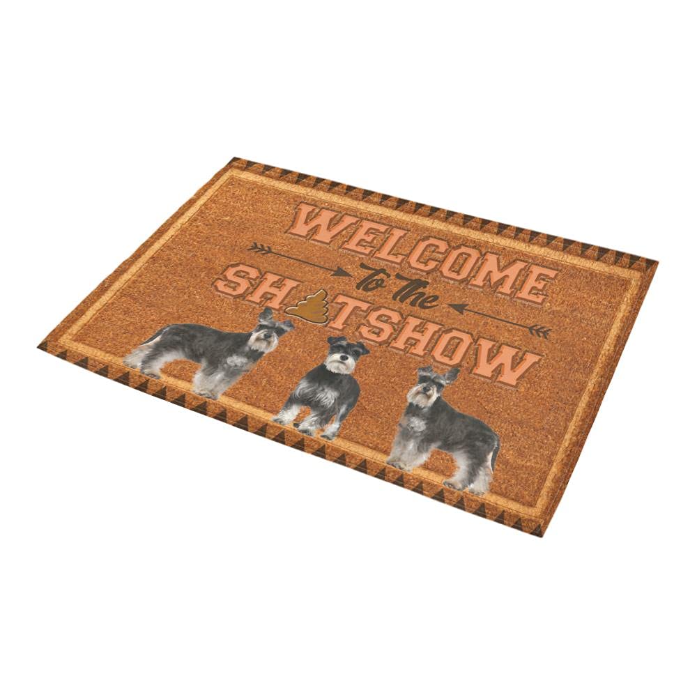 Washable Schnauzer Doormat for Entryway - Non-Slip Rug for High Traffic Areas | Perfect for Front Door, Mudroom & Pet-Friendly Homes