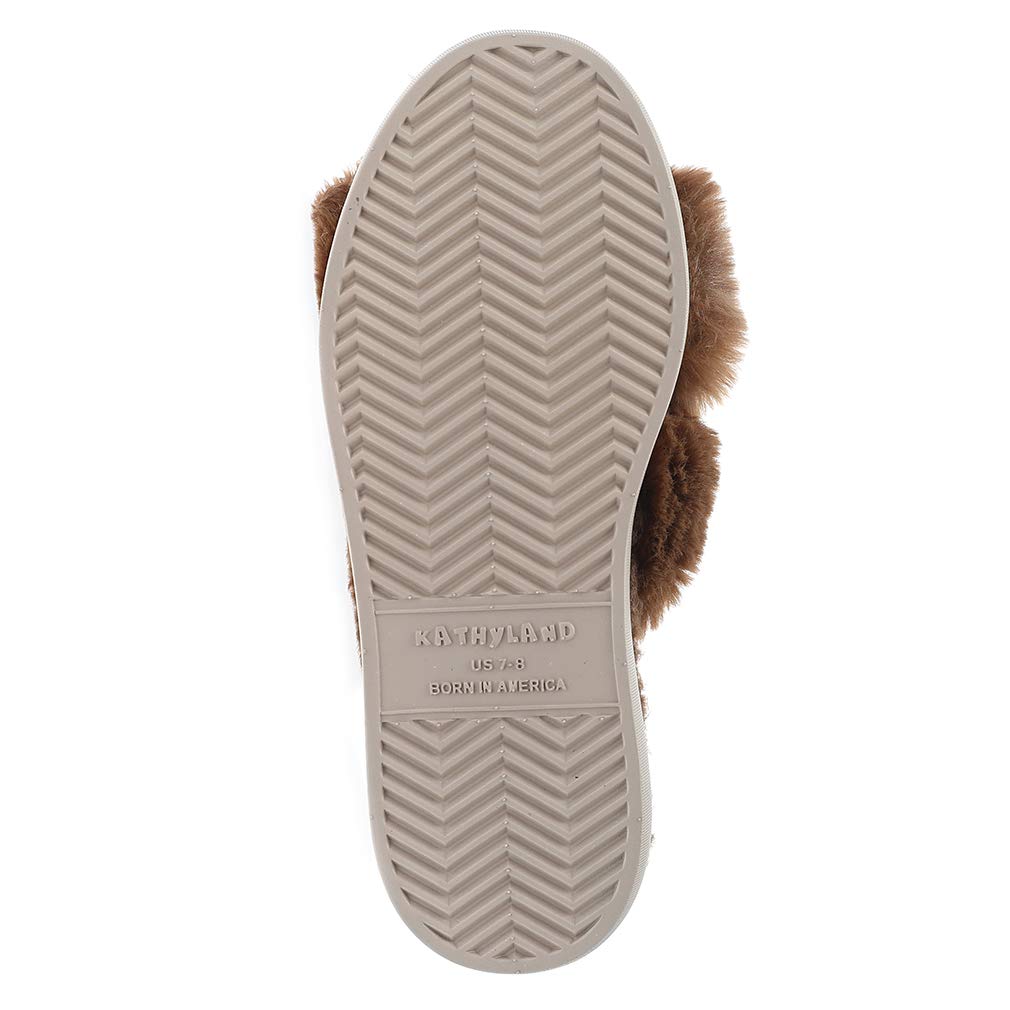 Millffy Women's Cross Band Slip-On Flip Flop Slippers - Open Toe Summer House Shoes for Indoor & Outdoor Comfort