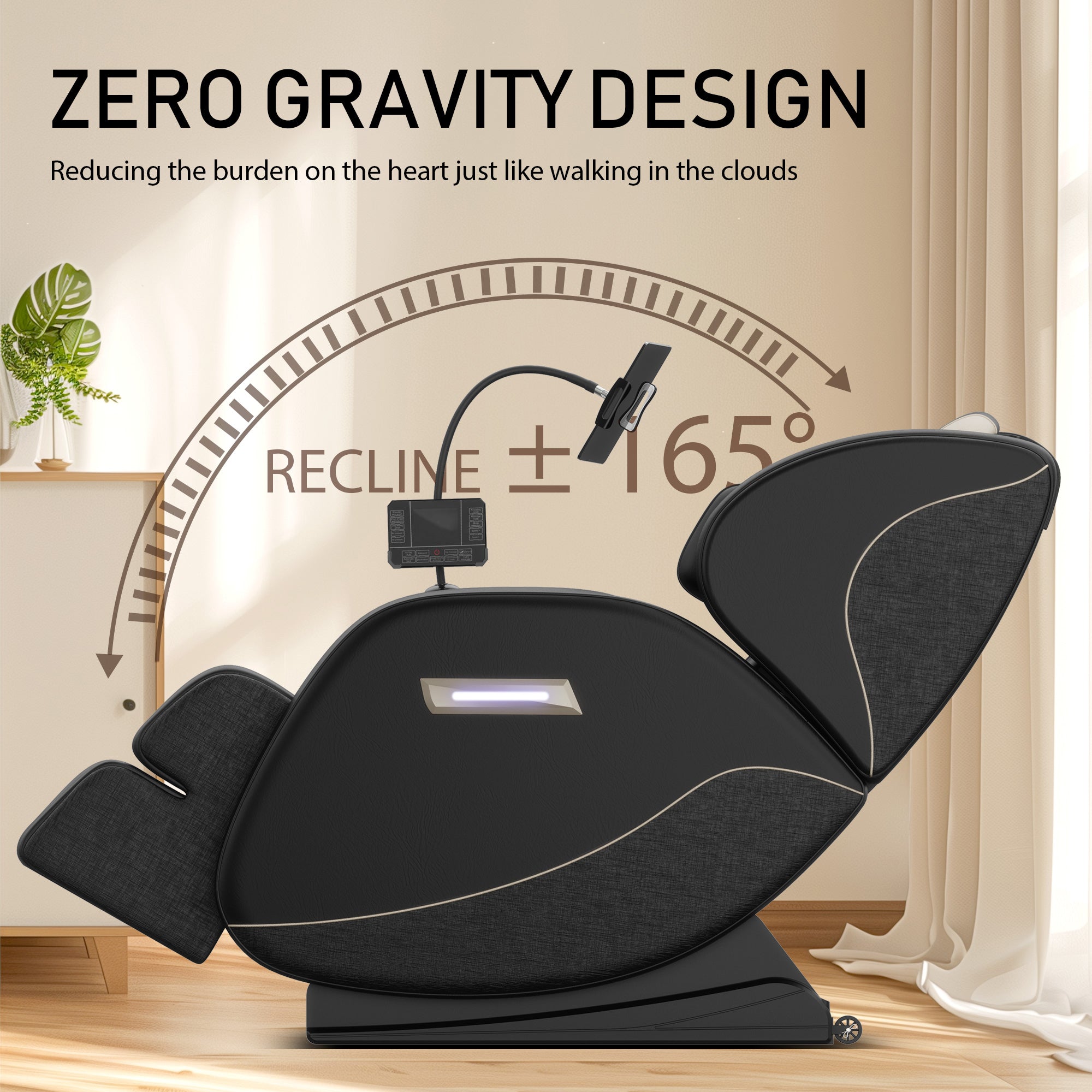 2024 Zero Gravity Full Body Air Pressure Massage Chair Recliner - Perfect for Home, Office & Relaxation Therapy