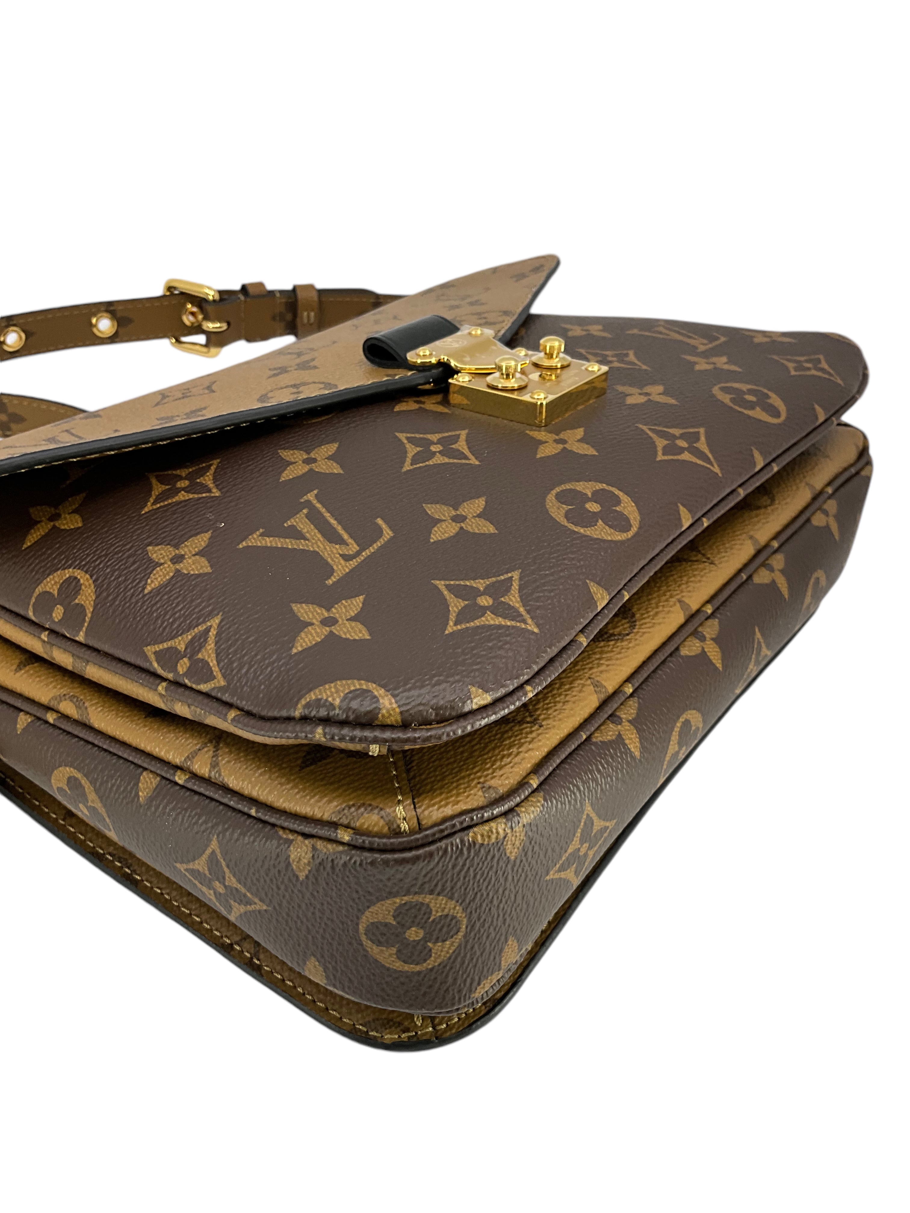 Authentic Louis Vuitton Reverse Monogram Pochette Metis Crossbody Bag - Luxury Handbag for Women, Perfect for Work, Travel & Everyday Use
