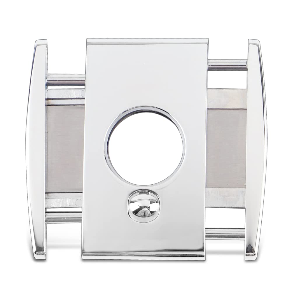 Premium KEENSUN Zinc Alloy Guillotine Cigar Cutter - Double 420J2 Stainless Steel Blades for 60 Ring Gauge Cigars | One-Push Lock System | Elegant Gift Box | Perfect for Cigar Enthusiasts & Luxury Gifting