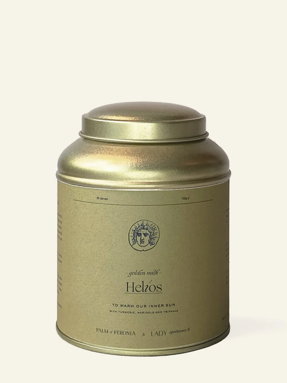 Feronia X Lady Apothecary Herbal Healing Helios Golden Milk - Organic Turmeric Powder for Immune Support & Inflammation Relief - Perfect for Yoga, Meditation & Wellness Routines