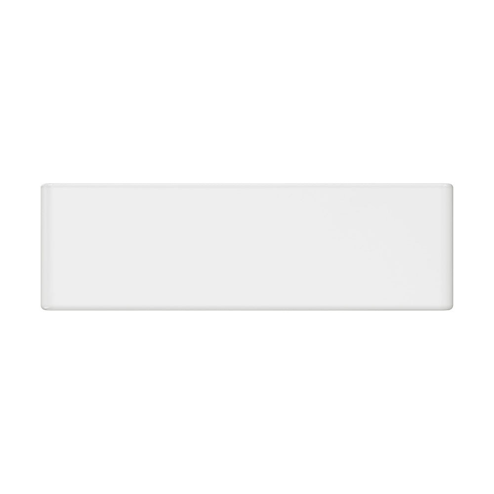 Fienza 68706 Olivia Large Single Butler Sink 33x18x10 Inches, White - Farmhouse Kitchen Sink for Modern & Traditional Homes