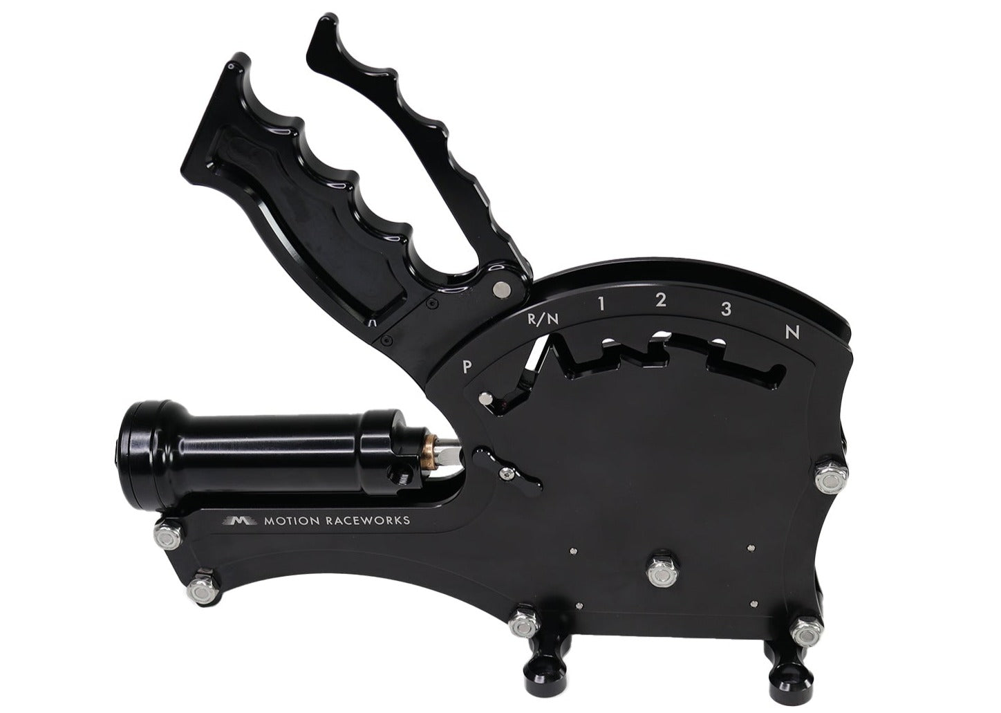 TH400 Clean Neutral 3-Speed Push-to-Shift Billet Shifter with Rear Exit - Perfect for Performance Cars, Hot Rods & Off-Road Vehicles