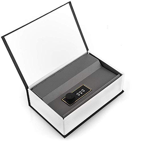 GLIVE Dictionary Style Book Safe - Hidden Secret Storage Box for Jewelry, Cash & Valuables - Iron Locker for Home, Office & Travel Security