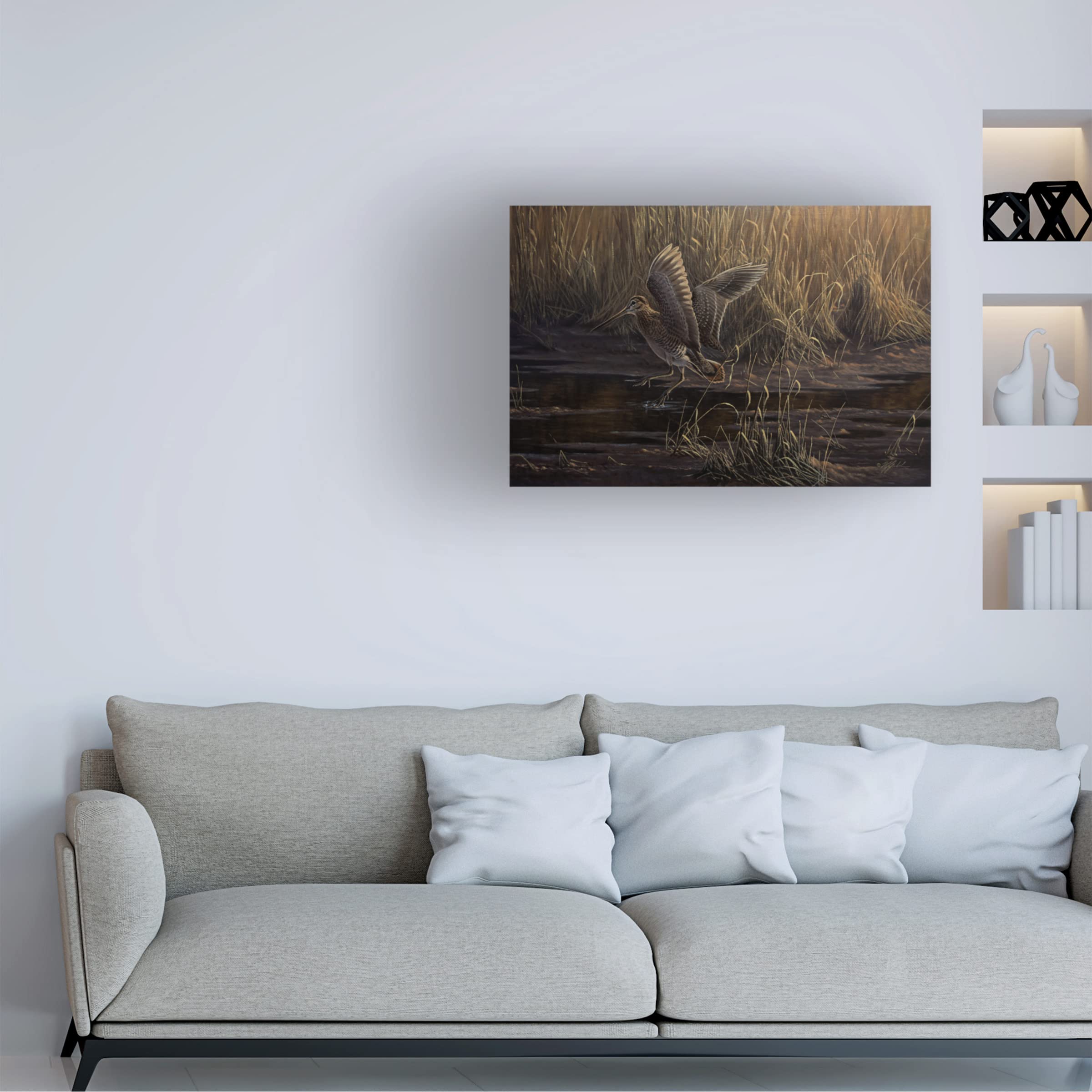 Trademark Fine Art 'Dropping In' Canvas Art Print by Wilhelm Goebel - Modern Home Decor for Living Room, Bedroom & Office Wall Art