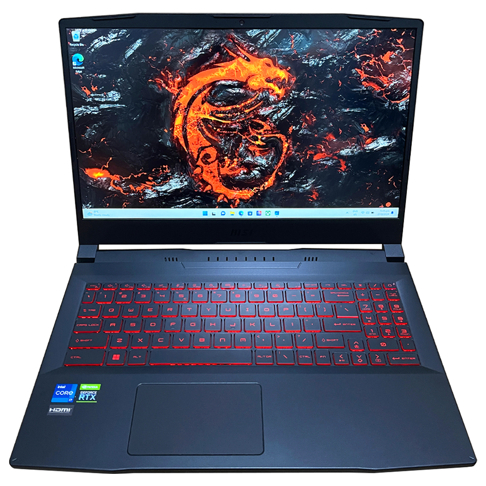 MSI Katana GF66 Gaming Laptop - Intel Core i7-12700H, NVIDIA RTX 3050 Ti, 16GB RAM, 512GB SSD, 15.6