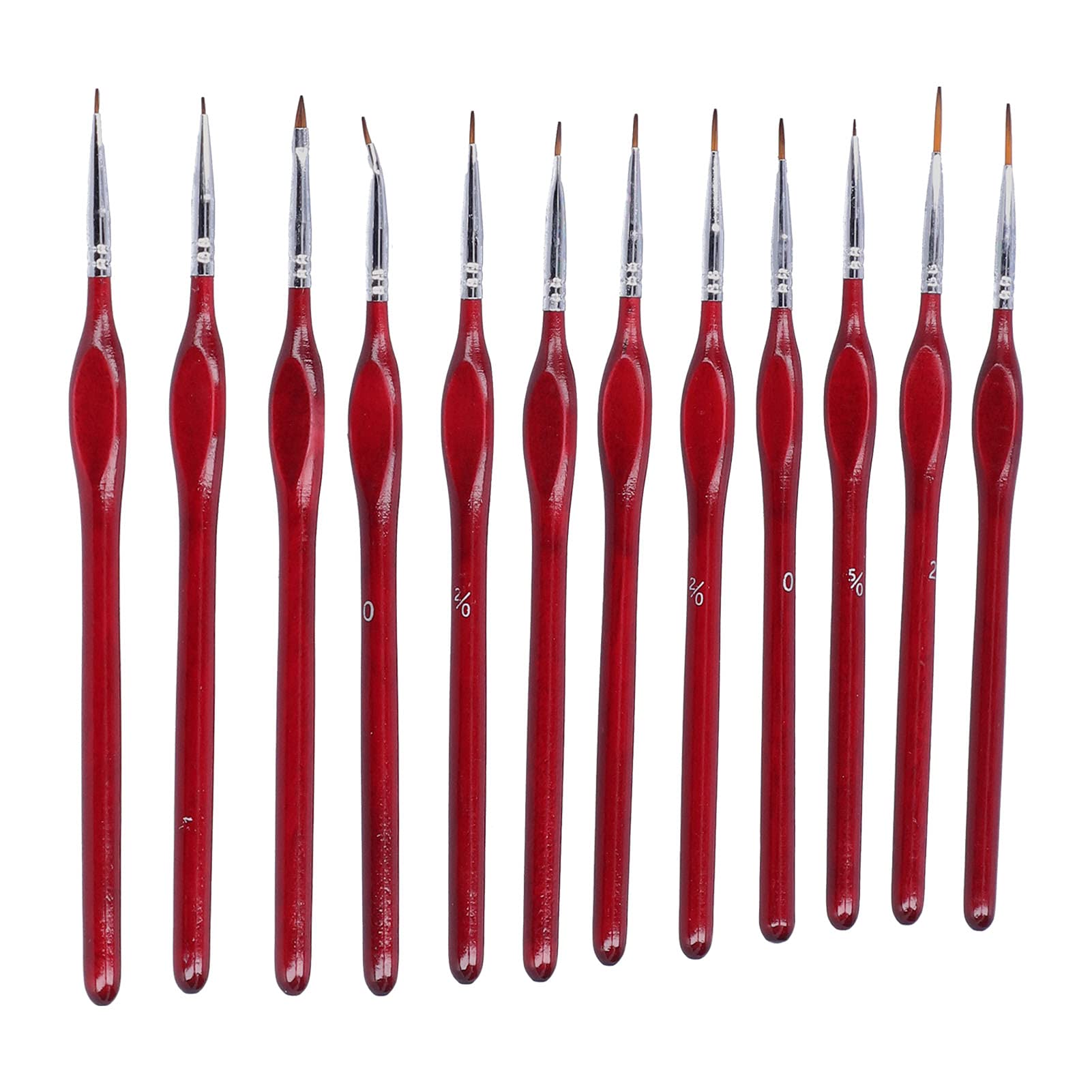 01 Premium Paint Brushes Set - Long Lasting Line Drawing Brushes for Face Painting, Nail Art & Model Painting (Red & Blue) - Perfect for Professional Artists, Halloween Makeup & DIY Crafts