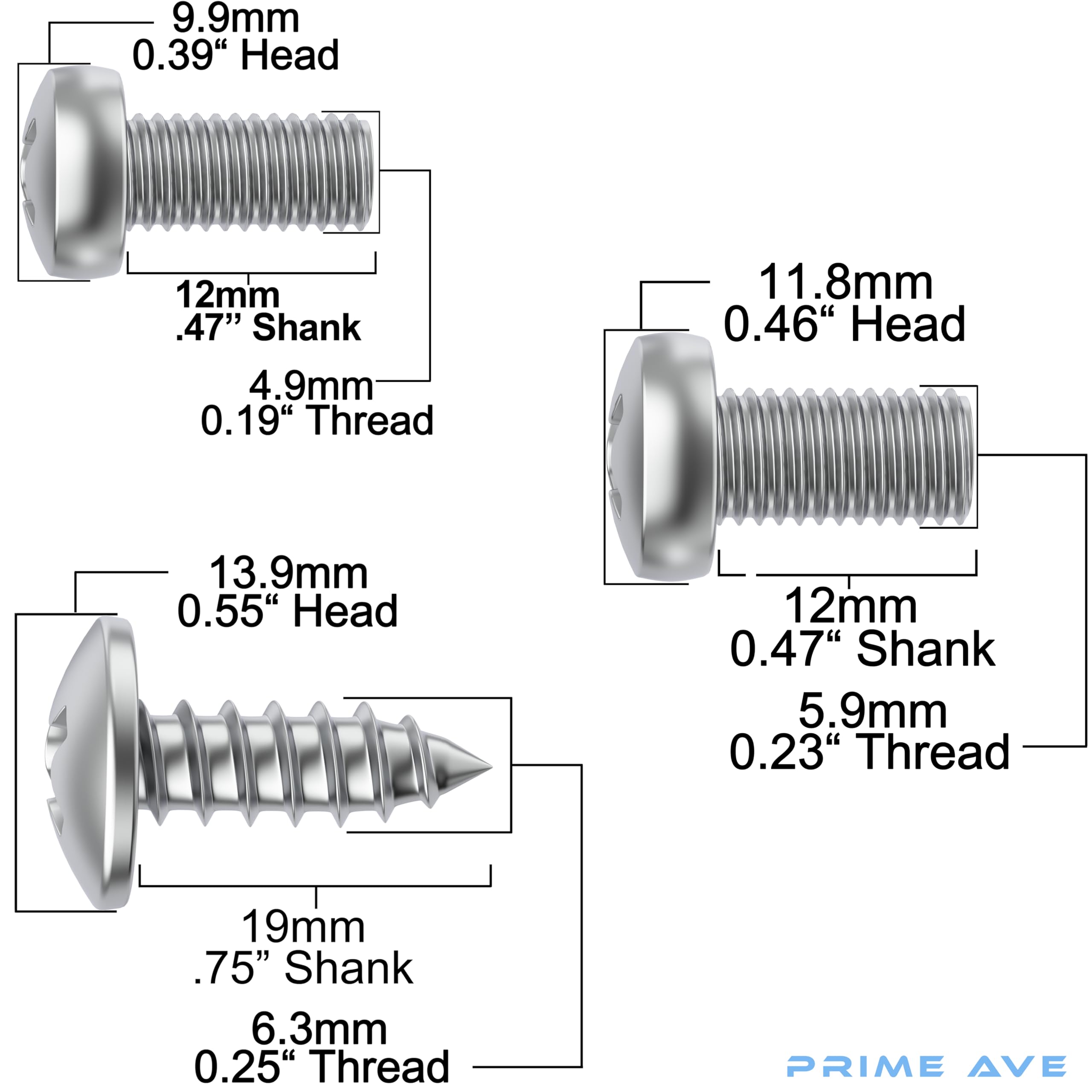 Premium Stainless Steel License Plate Screws Kit - Rust Proof Front & Rear Screws for License Plates, Frames, Covers - Compatible with Toyota, Lexus, Scion - Perfect for Car Registration & Vehicle Customization