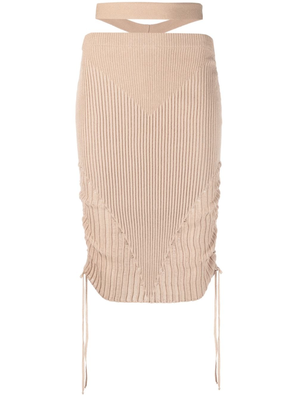 Andrea Adamo Women's Beige Skirts - Elegant and Comfortable for Work, Casual Outings & Special Occasions