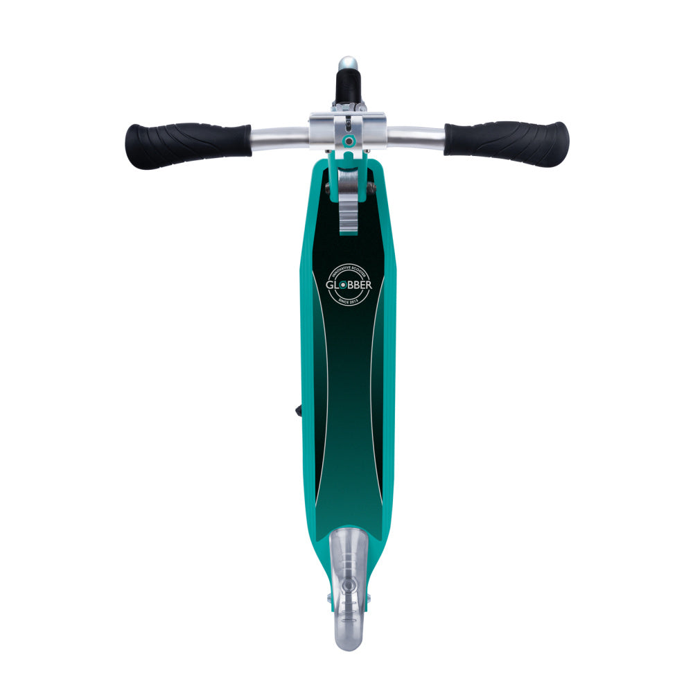Globber Flow Element Scooter for Kids & Adults - Lightweight Foldable Kick Scooter with Adjustable Handlebar - Perfect for Commuting, School, Park & Outdoor Fun