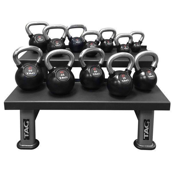 Premium Rubber Coated Kettlebell with Chrome Handles - Heavy Duty Home Gym Equipment for Strength Training, CrossFit & Weightlifting Workouts