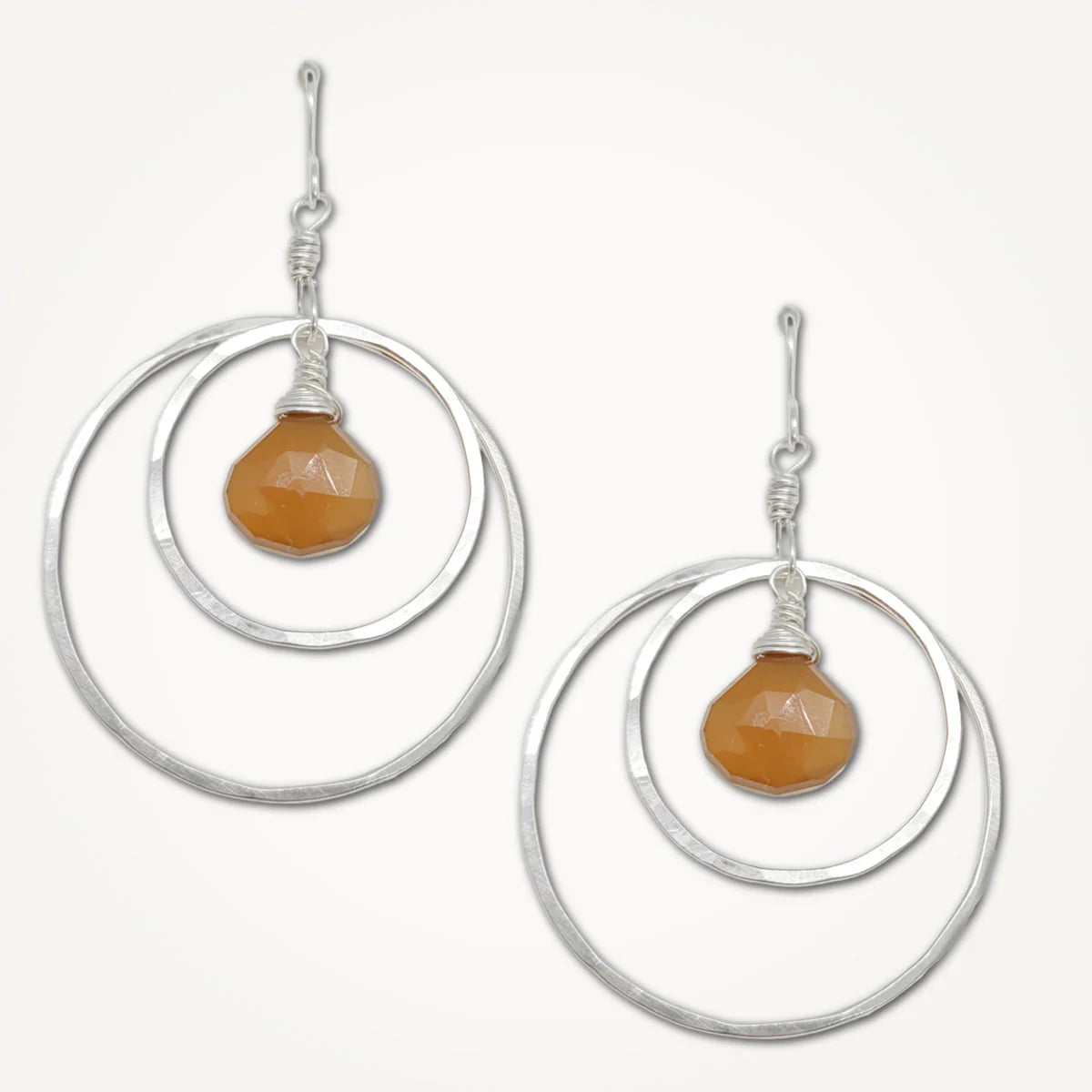 Honey Drop Orbit Earrings - Dainty Gold Hoop Earrings for Women, Elegant Everyday Jewelry Gift for Her | Perfect for Date Night, Office Wear & Special Occasions