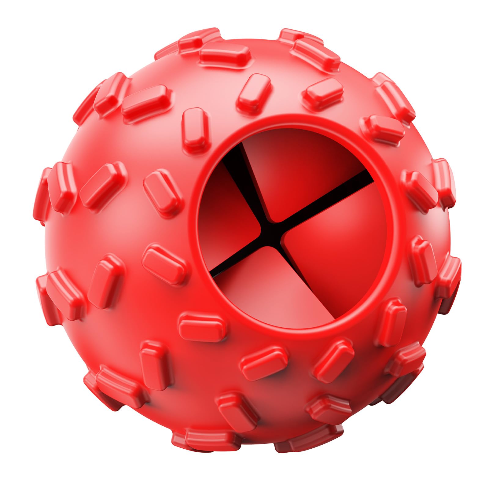 Interactive Dog Treat Dispenser Toy - Slow Feeder Puzzle Ball for Puppies & Dogs, Reduces Stress & Promotes Healthy Eating - Perfect for Training, Chewing, Fetch & Mental Stimulation - Great for Indoor Play, Outdoor Activities & Anxiety Relief