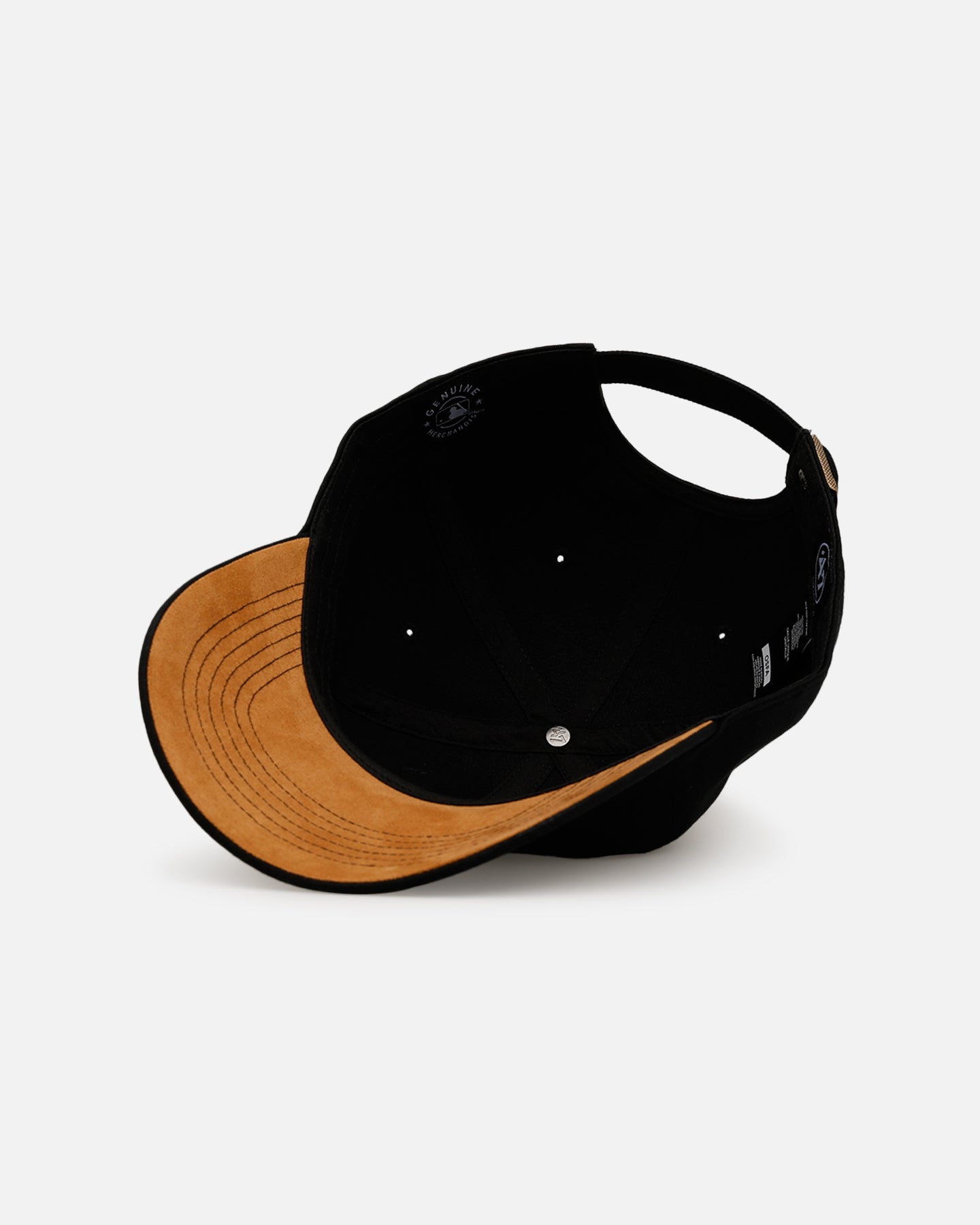New York Yankees 'Yankees Color Wheel' Suede Undervisor 47 Clean Up Strapback Cap - Adjustable Black Baseball Hat for Men, Women, Fans & Streetwear Fashion