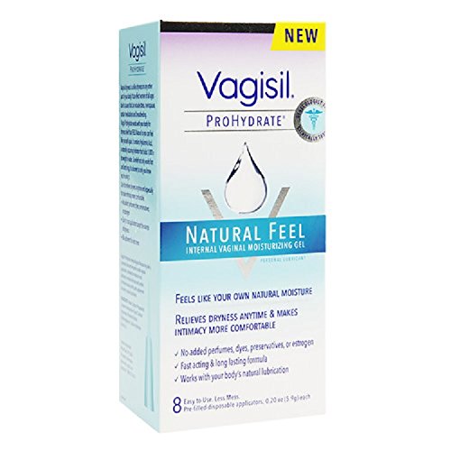 Vagisil ProHydrate Natural Feel Vaginal Moisturizing Gel - 5 Pack (40 Applications Total) | pH Balanced, Gynecologist Tested | For Daily Comfort & Intimate Dryness Relief | Perfect for Menopause, Postpartum & Everyday Use