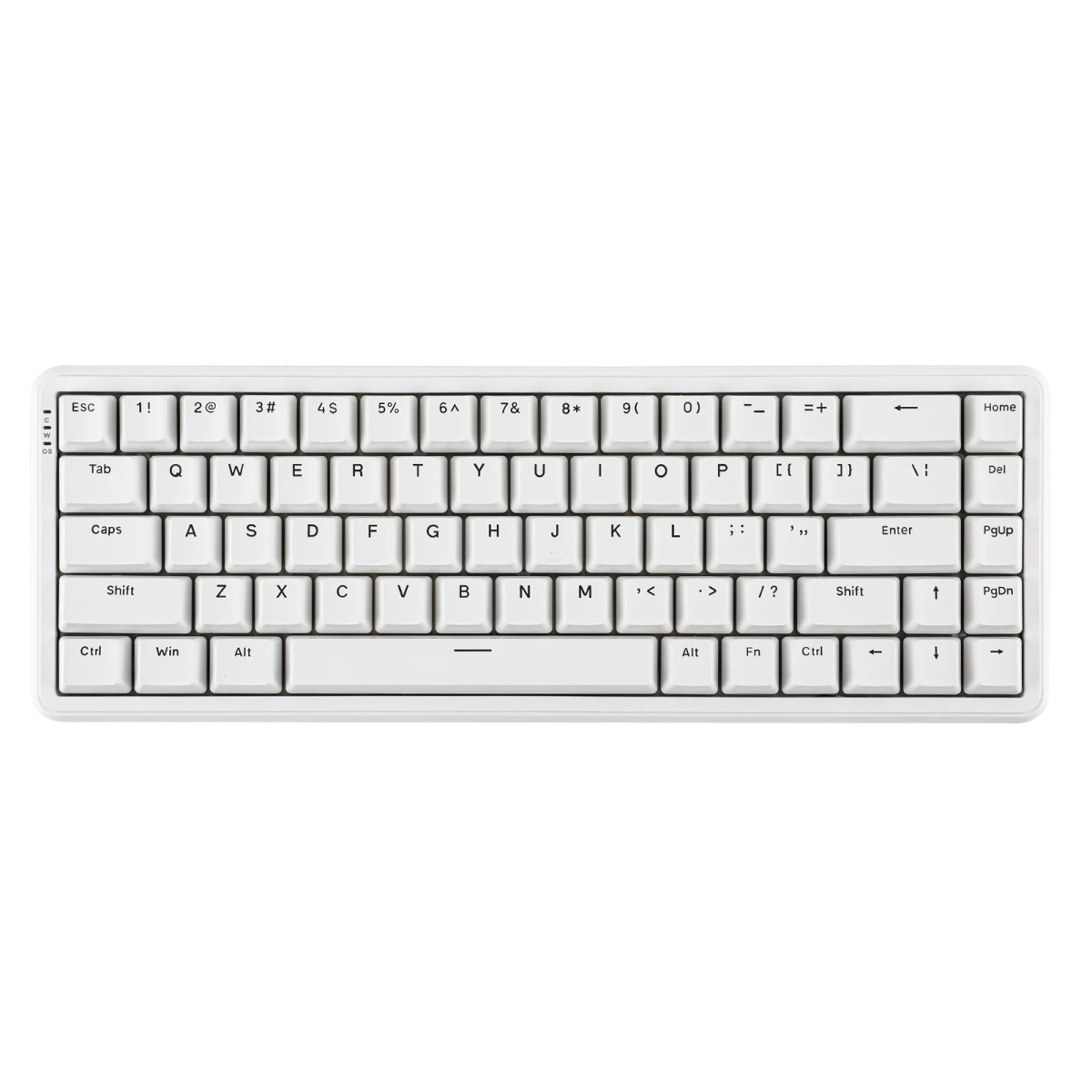Ajazz AK680 Max White RGB Wired Mechanical Keyboard with Magnetic Switches - Perfect for Gaming, Typing & Office Work