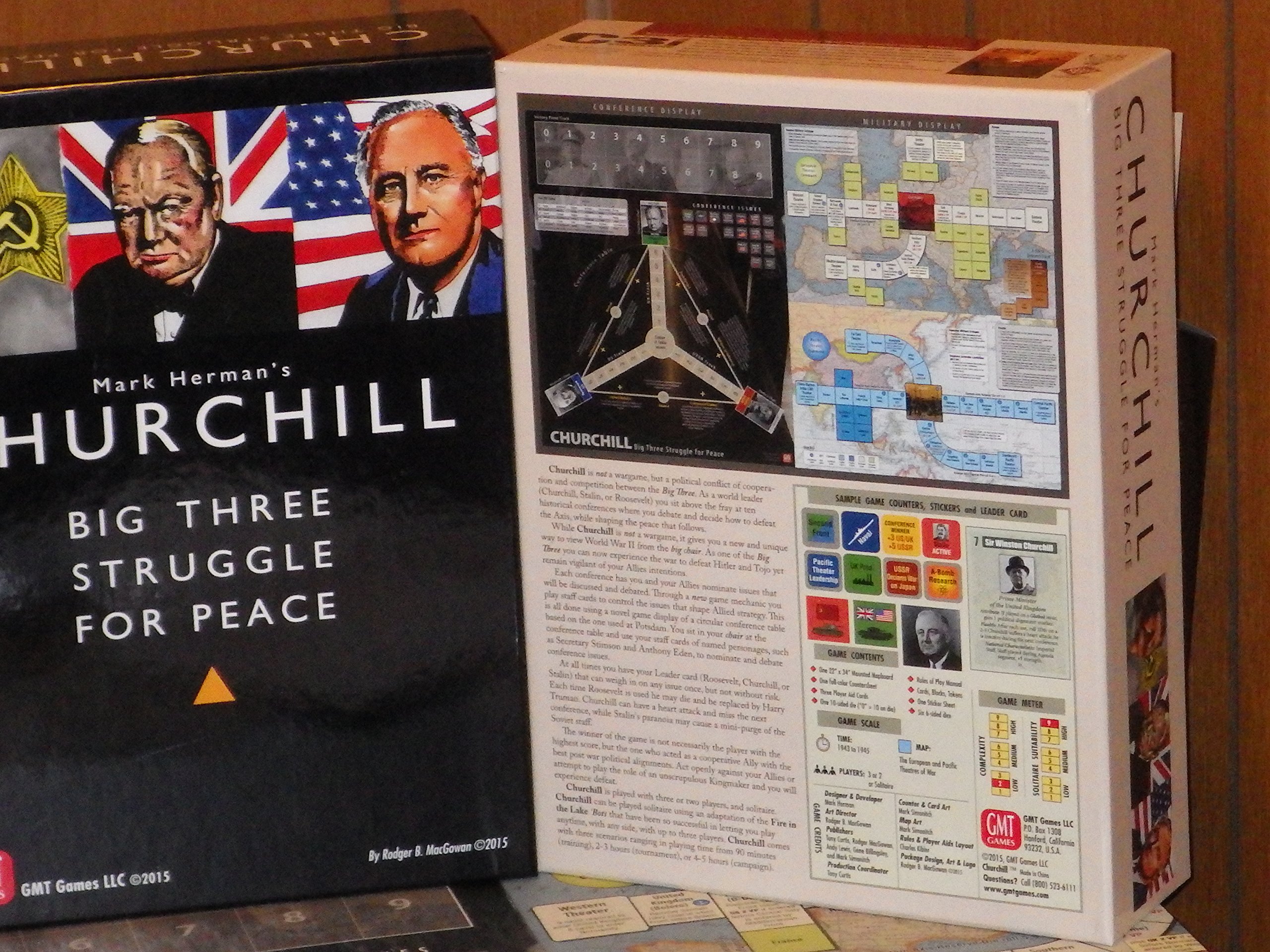 GMT Games Churchill WWII Strategy Board Game - Historical War Simulation for Adults & Teens - Perfect for Game Nights & History Enthusiasts