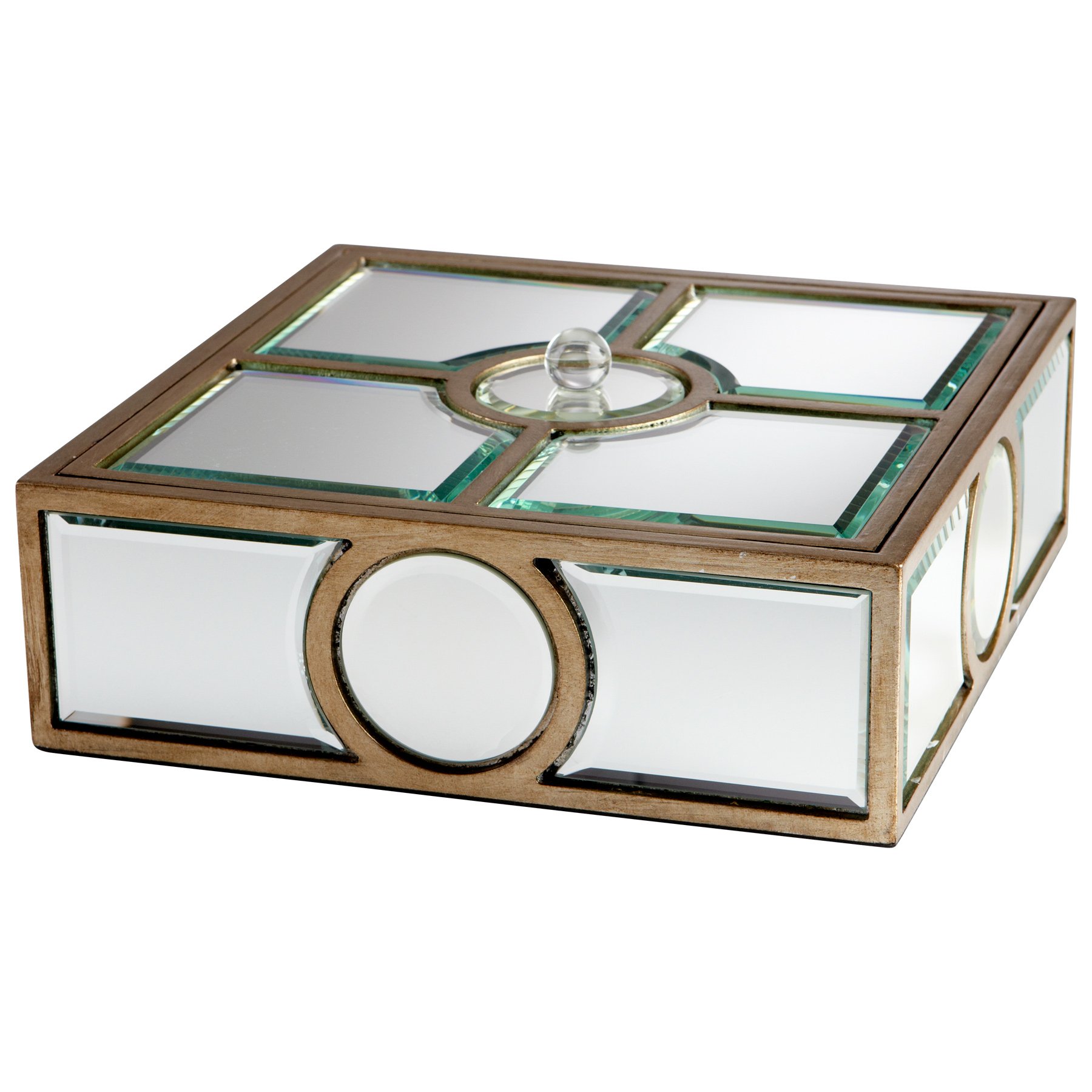Cyan Design 05935 Through The Lens Glass Container - Decorative Storage Jar for Bathroom, Kitchen & Home Organization