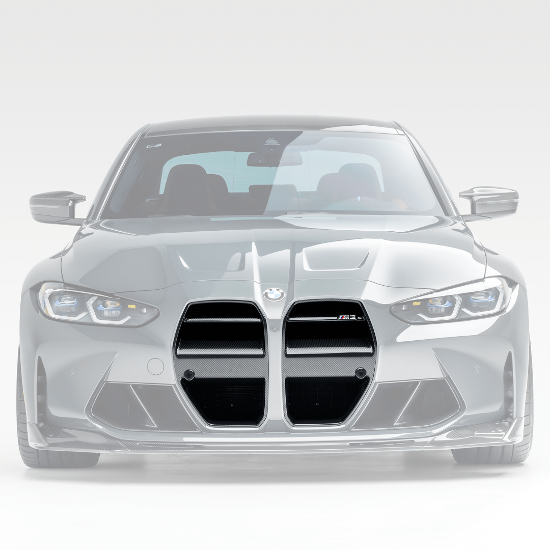 BMW G8X M3 M4 Carbon Fiber Front Motorsport Grille V Style™ - High Performance Upgrade for Track & Street Racing - Perfect for Car Enthusiasts & Motorsport Events