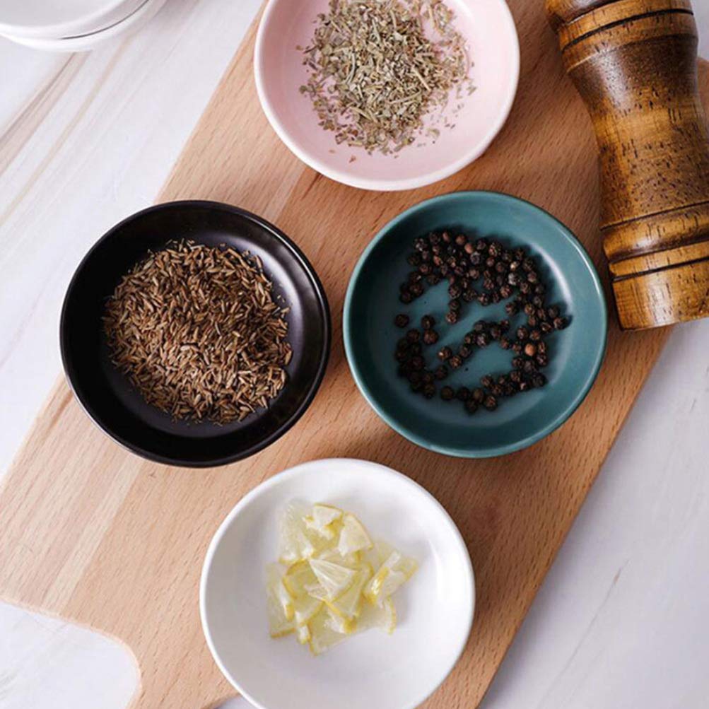 6-Piece Japanese Ceramic Seasoning Bowls - Small Sauce Dishes for Sushi, Soy Sauce, Snacks & Side Dishes - Perfect for Dining, Entertaining & Food Presentation