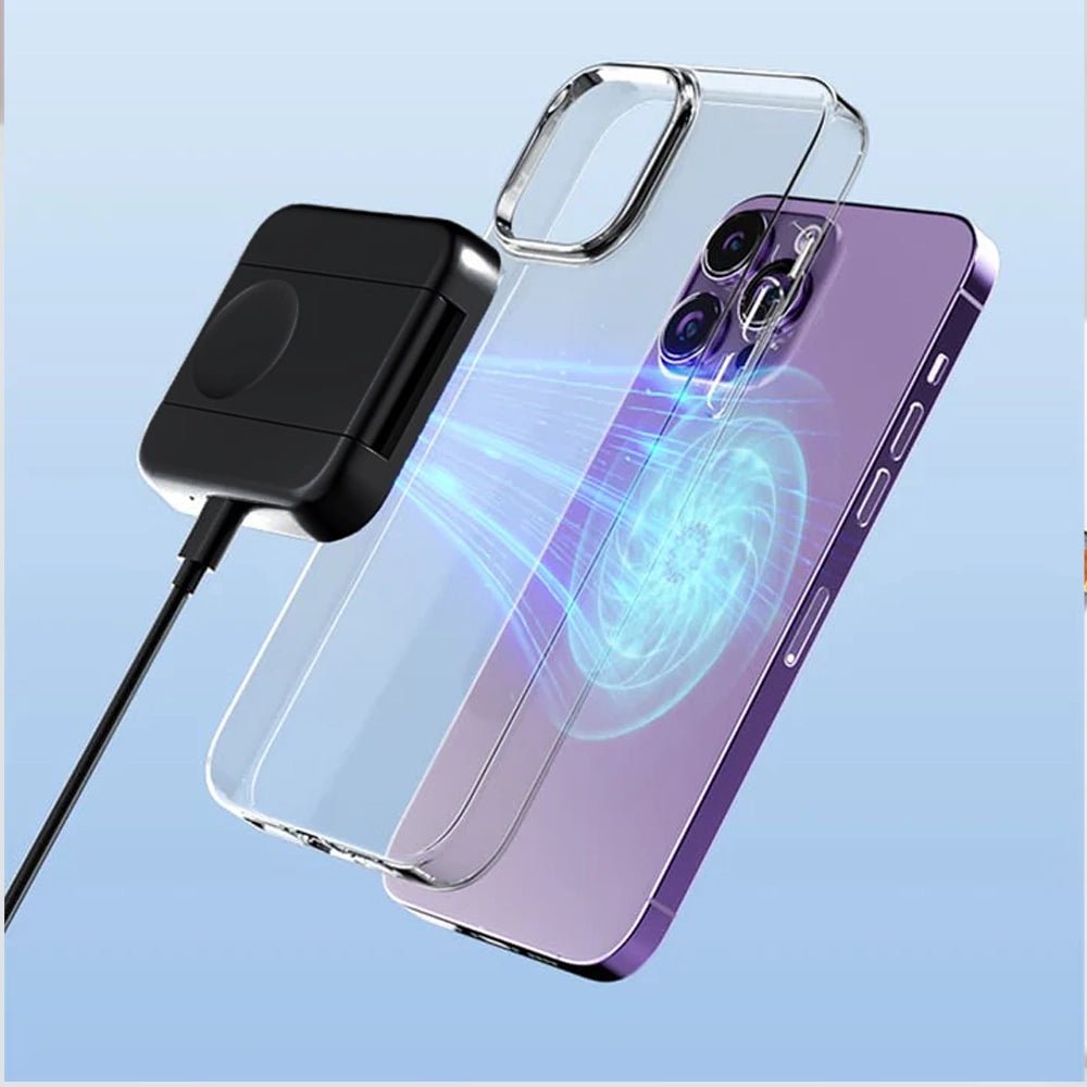 PowerSnap 2-in-1 MagSafe Wireless Charger for iPhone 15/14/13 & Apple Watch - Fast Magnetic Charging Stand for Home, Office & Travel