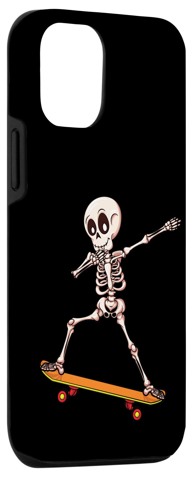 iPhone 12/12 Pro Skateboard Skeleton Case - Dabbing Skater Design for Boys | Protective Phone Cover for Skateboarding & Street Style
