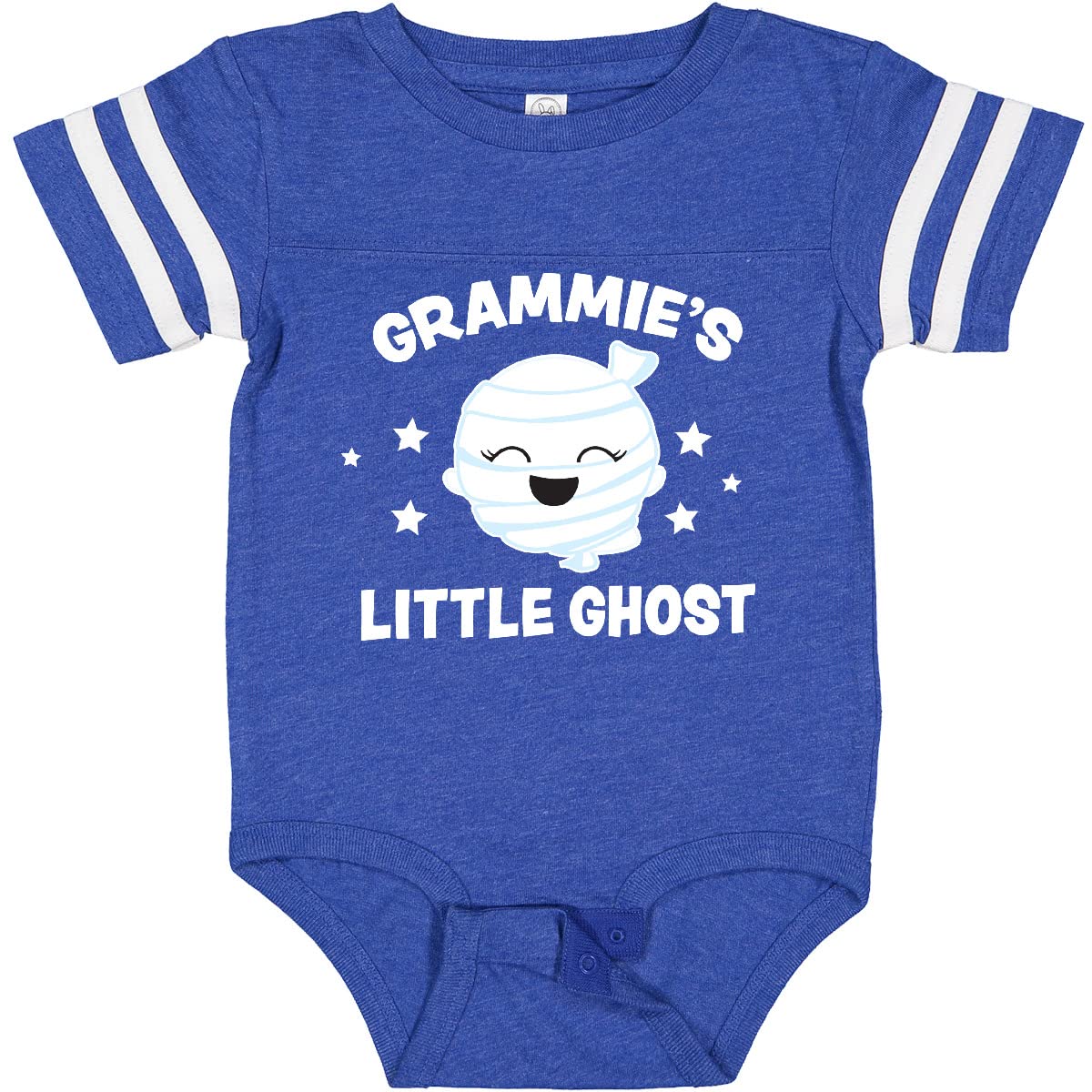 Inktastic Cute Grammie's Little Ghost with Stars Baby Bodysuit - Soft Cotton Onesie for Newborns & Infants - Perfect for Halloween, Family Photos & Casual Outings