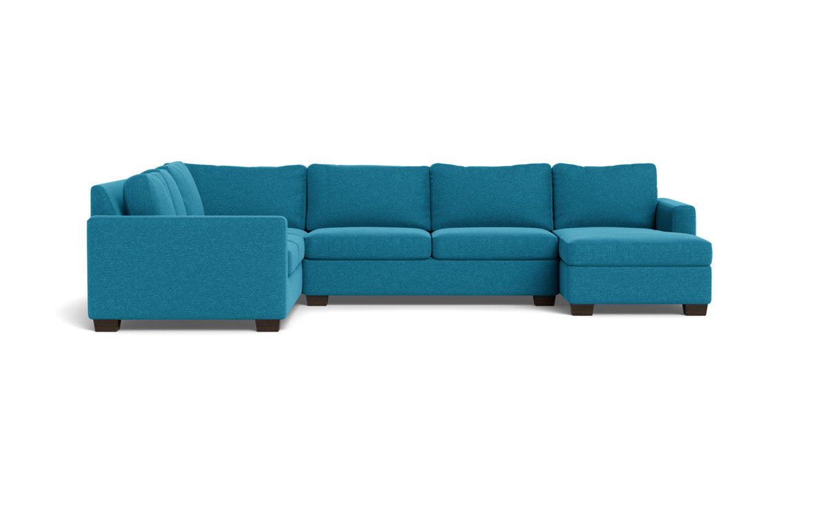 Track 141 Corner Sectional Sofa with Full Sleeper & Right Chaise - Modern L-Shaped Couch for Small Spaces, Living Room, Apartment & Home Theater Comfort