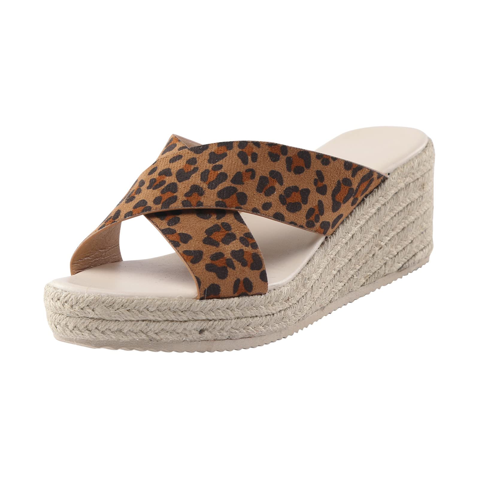 Women's Wedge Slippers with Platform Heels - Comfortable Beach Sandals for Summer | Perfect with Silver Dresses for Casual Outings, Vacations & Poolside Relaxation
