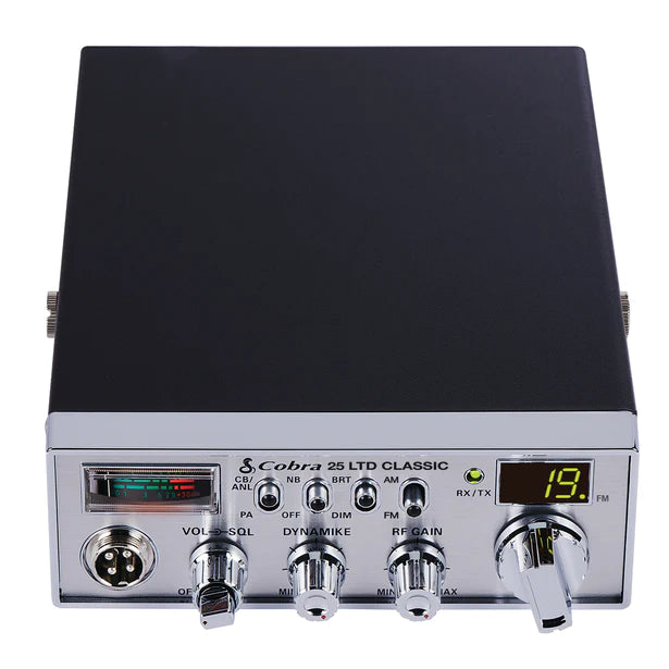 Cobra 25 LTD AM/FM CB Radio - Professional 40-Channel Mobile Communication for Truckers & Road Trips