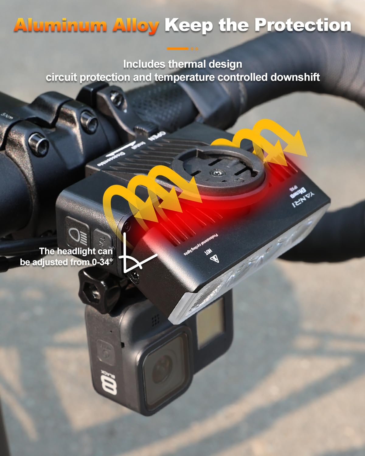 Super Bright USB C Rechargeable Bike Lights - Waterproof LED Bicycle Headlight & Taillight Set for Night Riding, Mountain Biking, Road Cycling, City Commuting & Adventure Safety - Perfect for Low Visibility Conditions & Urban Traffic