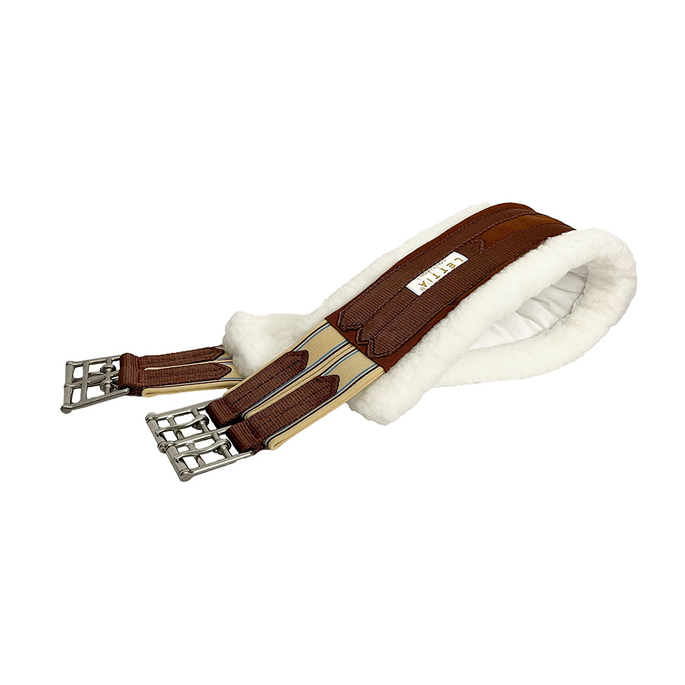 Lettia CoolMax Fleece Lined Horse Girth - Breathable & Comfortable Equestrian Gear for Riding, Training, and Show Jumping