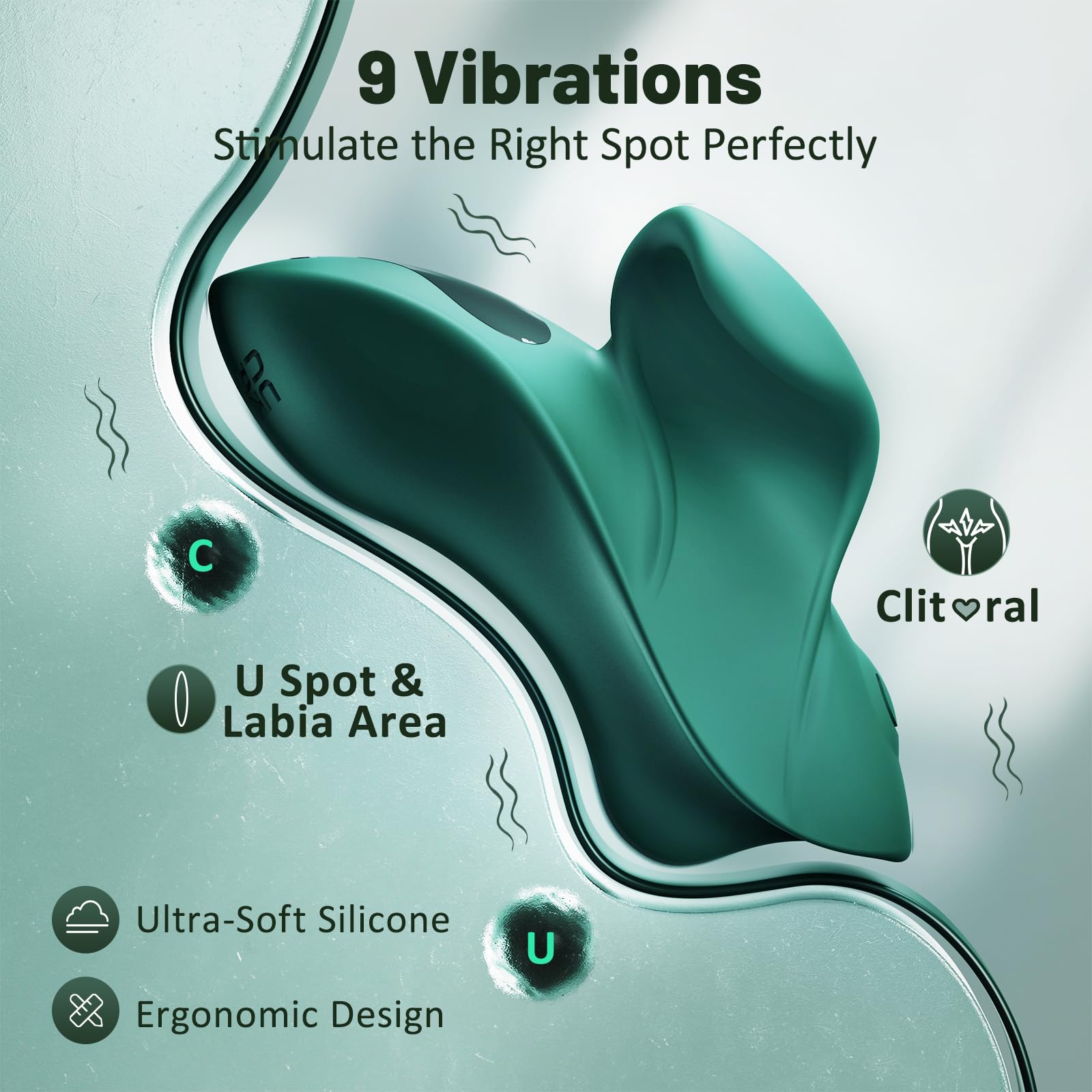 Mini Vibrator for Women - 9 Powerful Vibration Modes, Rechargeable Clit Stimulator & G-Spot Massager - Adult Sex Toy for Couples & Solo Play - Perfect for Bedroom Fun & Sensual Exploration