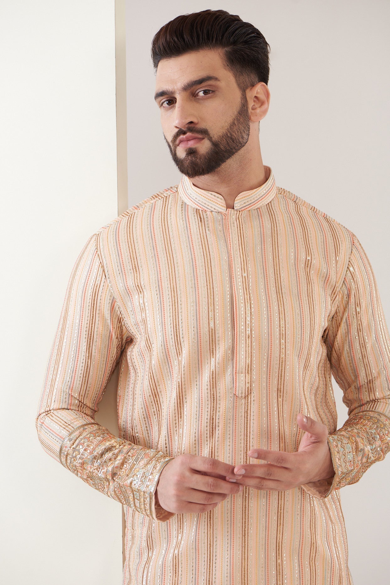 Elegant Pink Embroidered Kurta for Women - Traditional Indian Tunic Top for Casual Wear & Festive Occasions