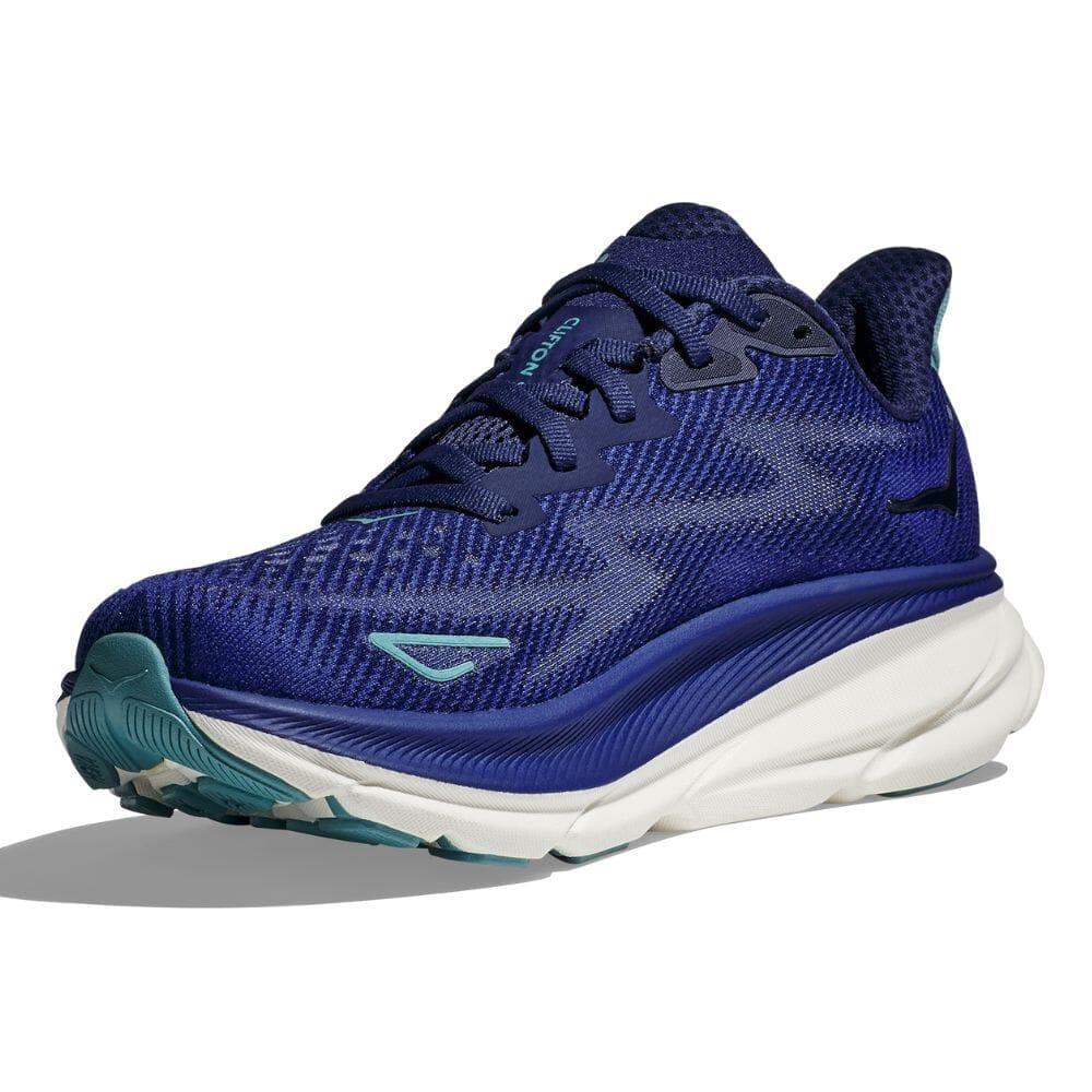 Hoka Women's Clifton 9 Wide Running Shoes - Lightweight Cushioned Sneakers for Road Running, Jogging & Walking - Comfortable Athletic Shoes for Women with Arch Support