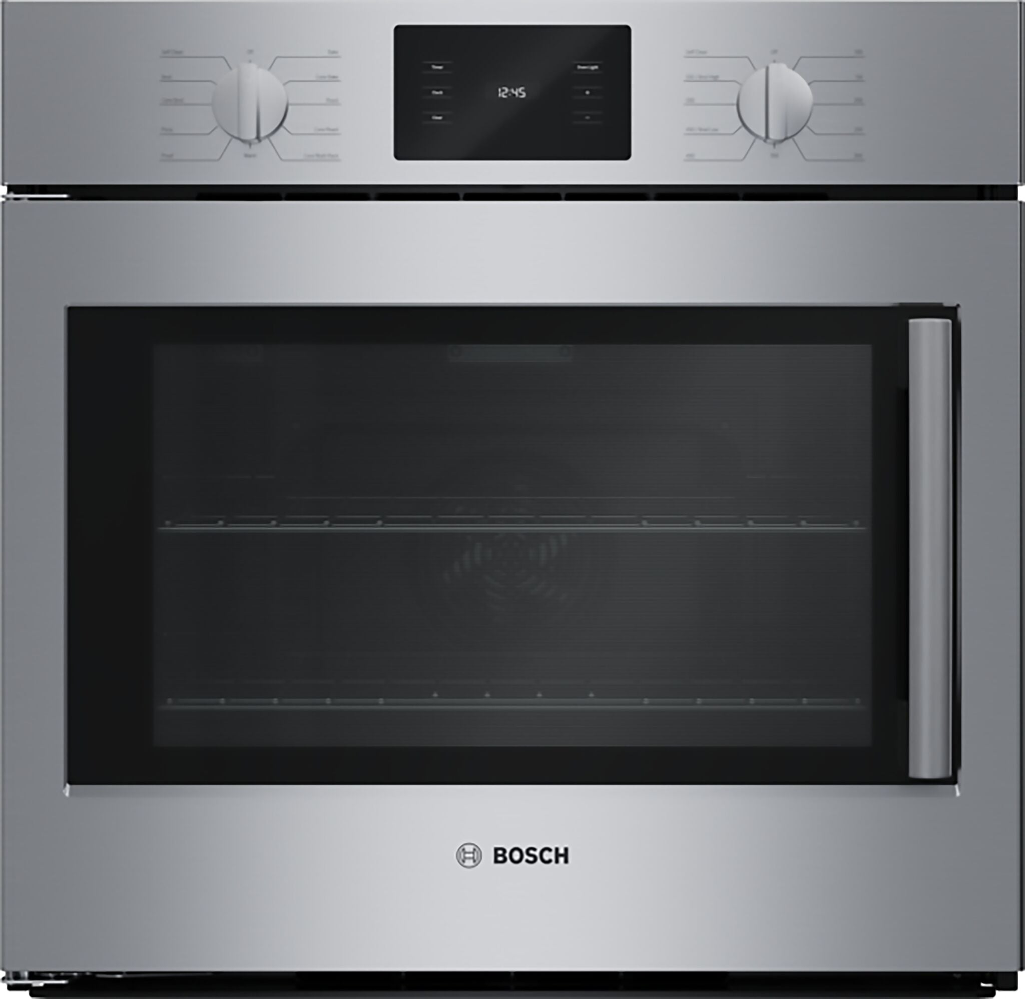 Bosch 500 Series 4.6 Cu. Ft. Stainless Steel Wall Oven - HBL5455LUC | Built-in Electric Oven for Modern Kitchens, Baking & Roasting