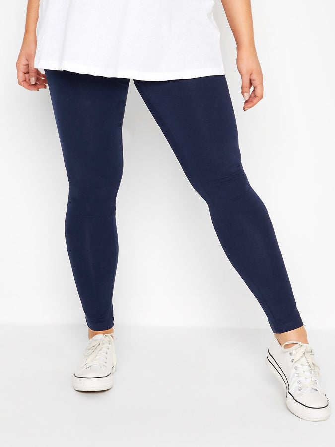 Organic Cotton Stretch Yoga Leggings for Women - High Waist Thick Workout Pants - Perfect for Yoga, Pilates, Gym & Lounge Wear
