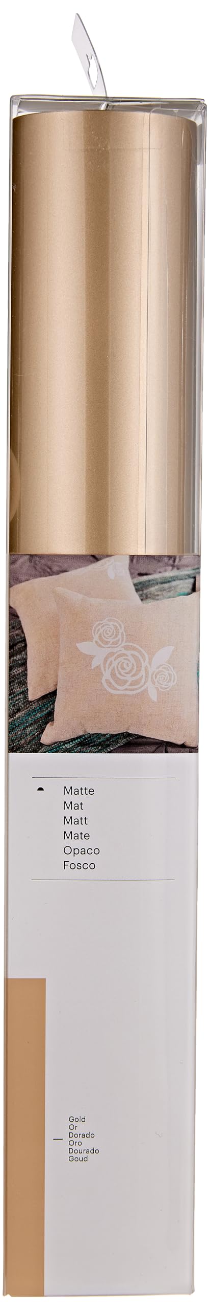 Cricut Everyday Iron-On Vinyl Roll - 24 Inch (61cm) Gold Heat Transfer for DIY T-Shirts, Bags & Crafts - Perfect for Custom Apparel & Home Decor Projects
