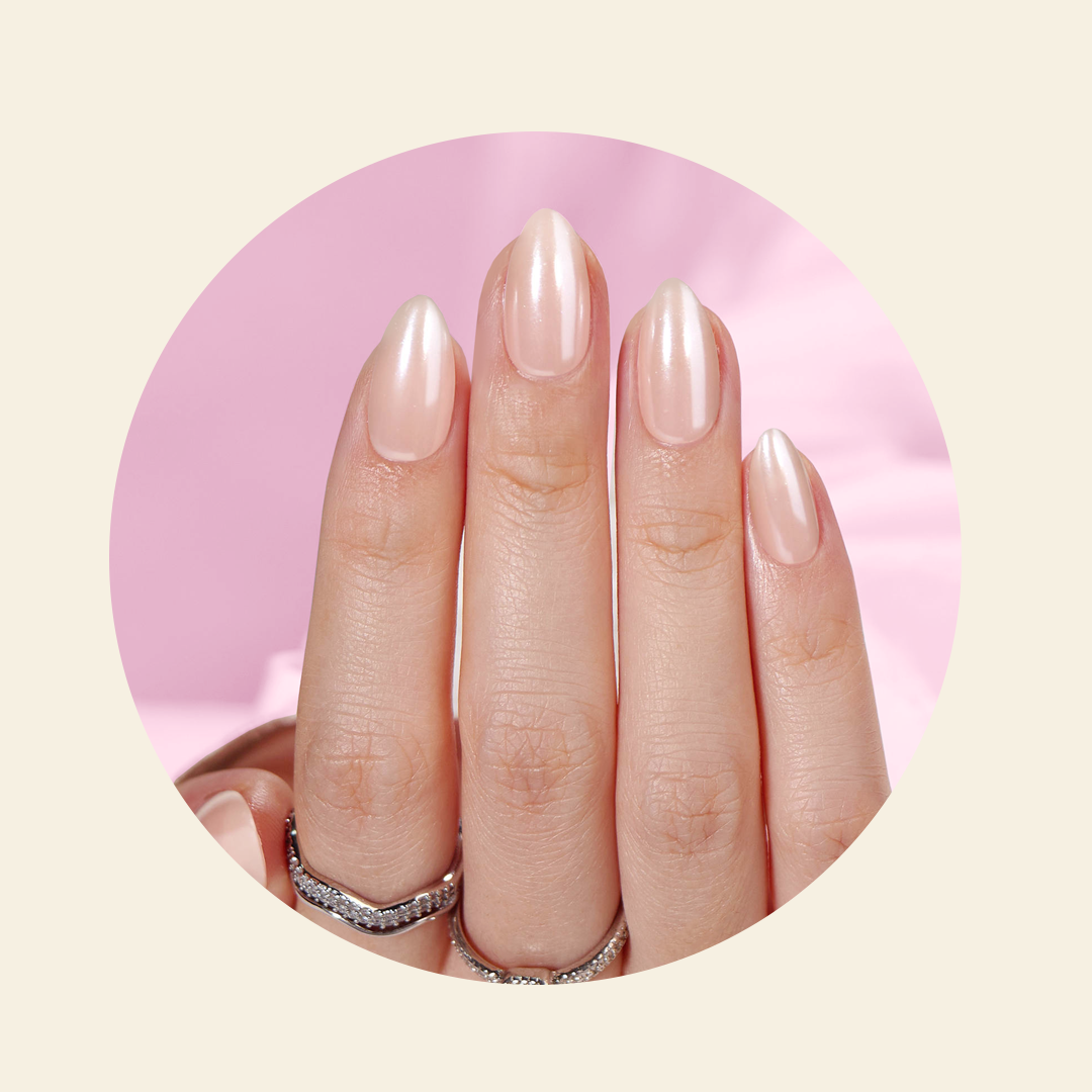 Mitty Soft Haze Press on Nails - Long Lasting Fake Nails with Glue - Perfect for Parties, Weddings & Everyday Wear