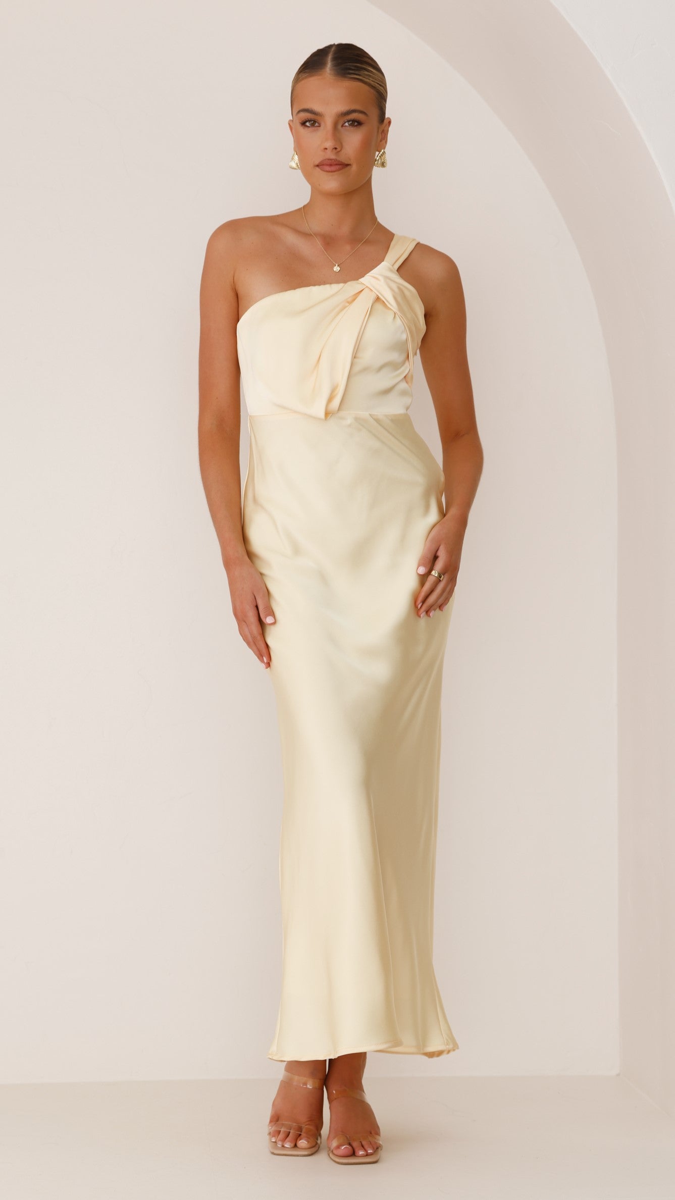 Greta Maxi Dress for Women - Flowy Long Summer Dress in Yellow | Perfect for Beach, Vacation & Casual Outings