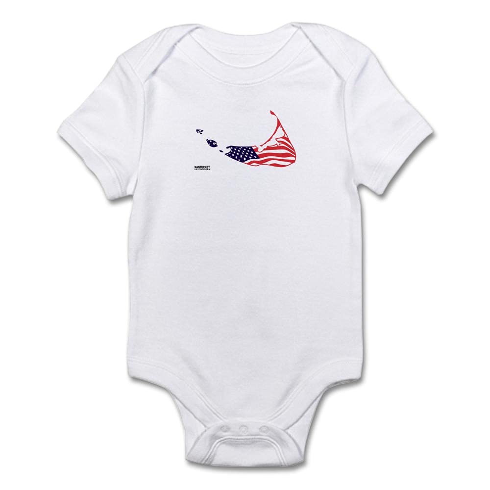Nantucket Island MA Map Design Baby Bodysuit - Cute Cartographic Outfit for Infants & Toddlers | Perfect for Beach Vacations, Family Photos & Coastal-Themed Gifts