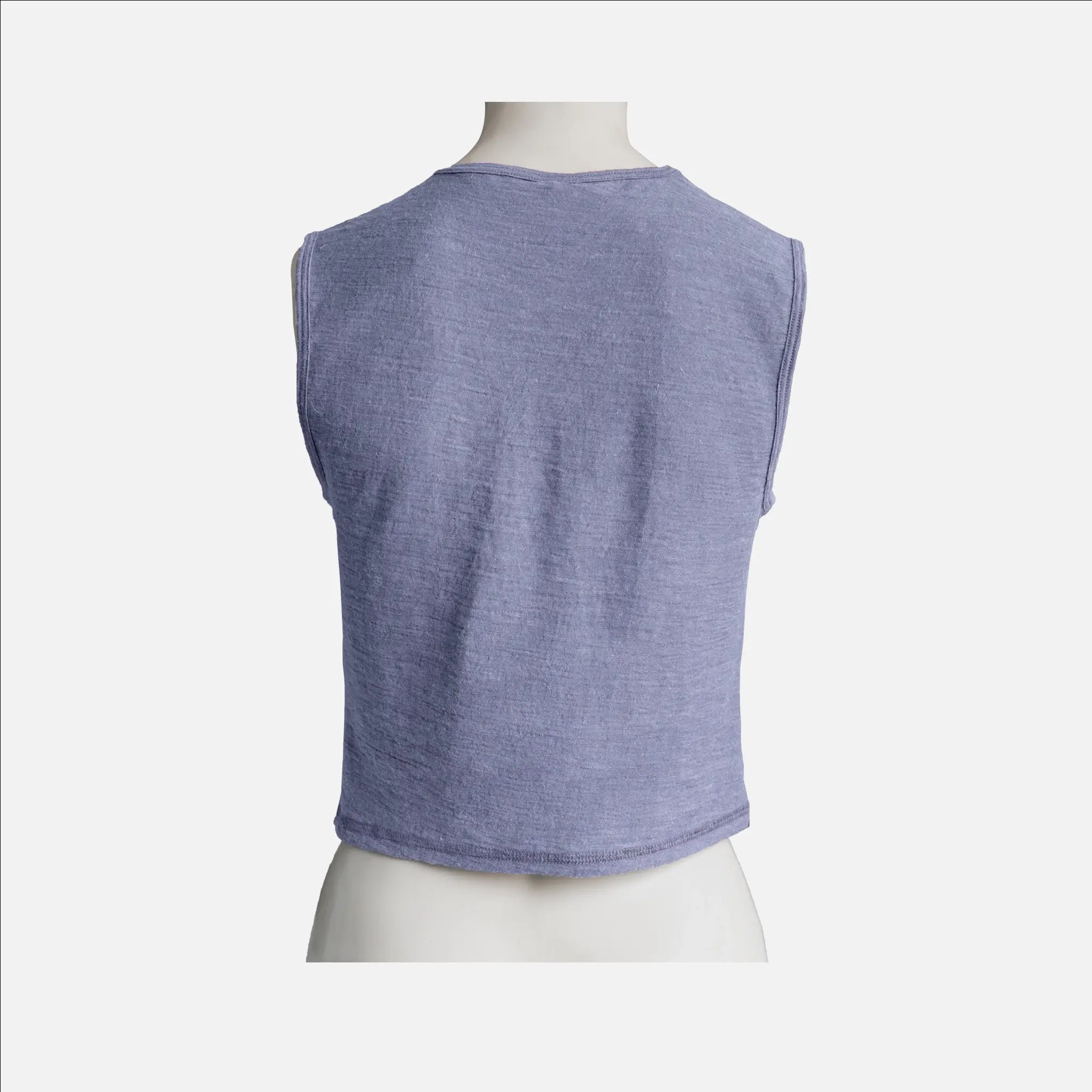 Women's Alpaca Wool Crop Tank Top - 160 Ultralight Soft & Breathable Summer Tops for Yoga, Beach & Casual Wear