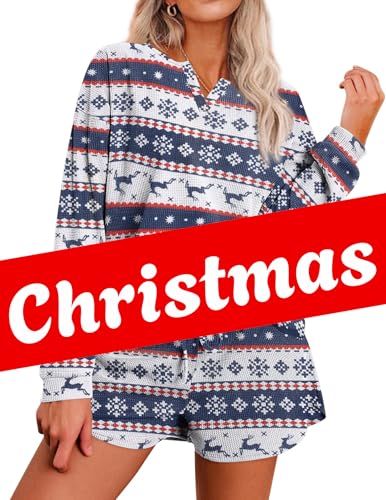 Christmas White and Navy