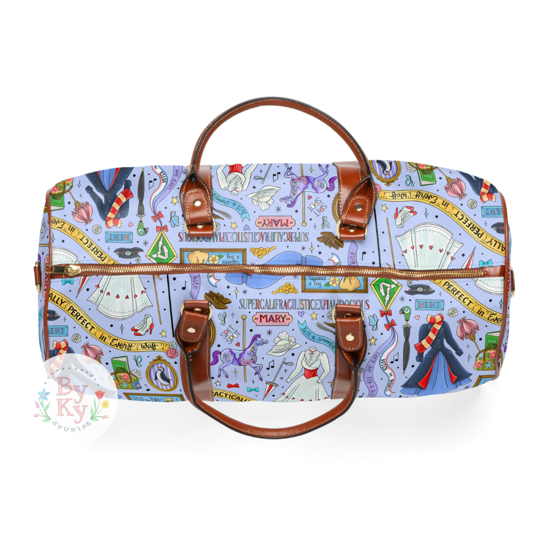 Mary Poppins Waterproof Duffle Bag - Large Travel Duffel for Women & Men - Perfect for Gym, Beach, Camping & Weekend Getaways