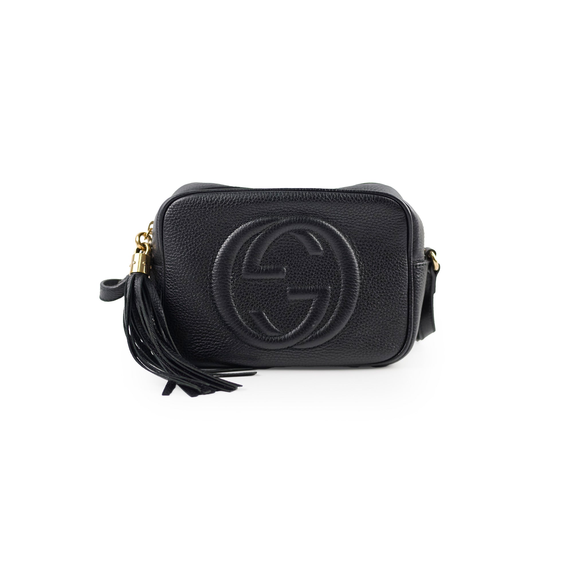 Gucci Disco Crossbody Bag for Women - Black Leather Shoulder Purse - Perfect for Night Out, Travel & Everyday Use