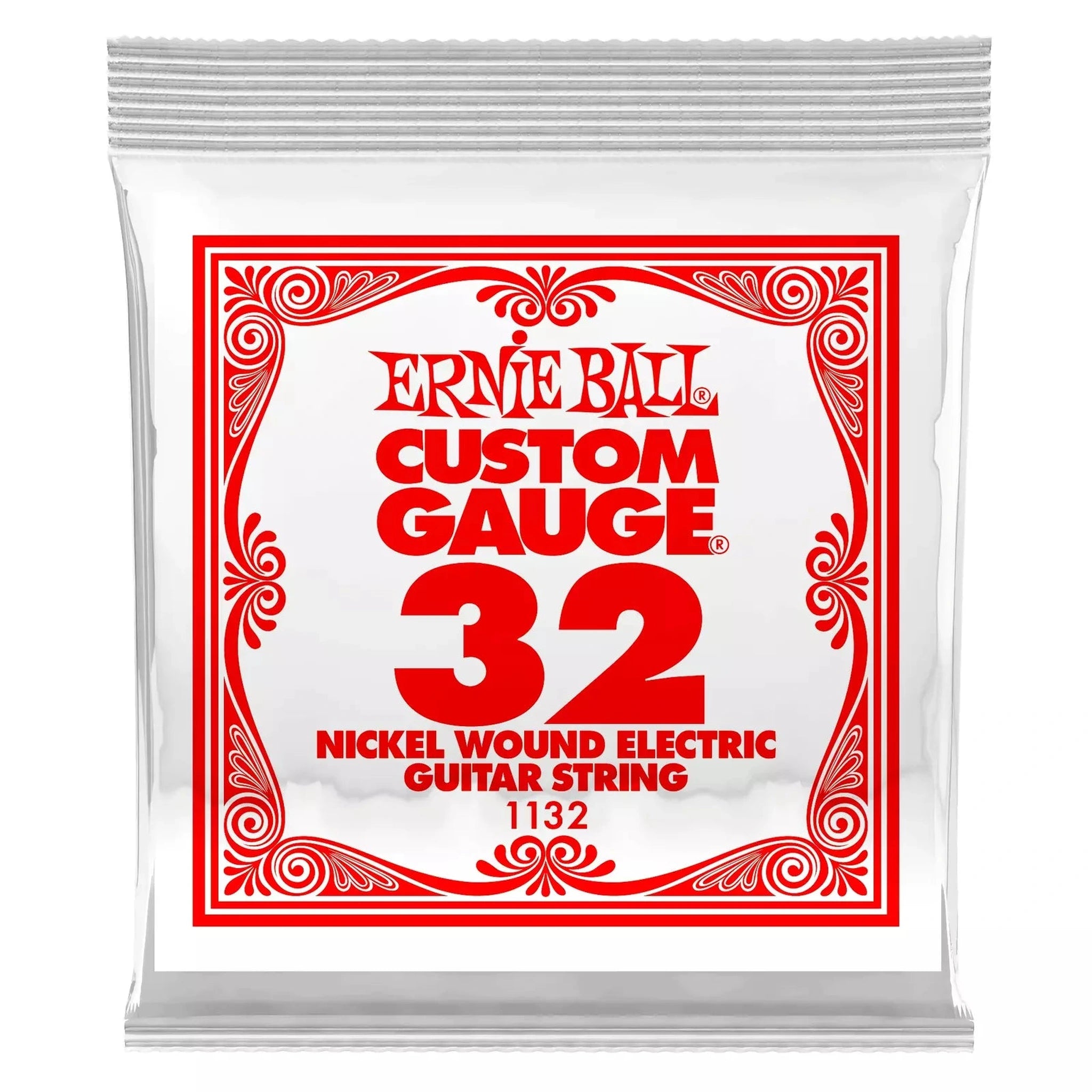 Ernie Ball P01632 Nickel Wound Roundwound Electric Bass Strings .032 Gauge - Perfect for Rock, Jazz & Studio Recording