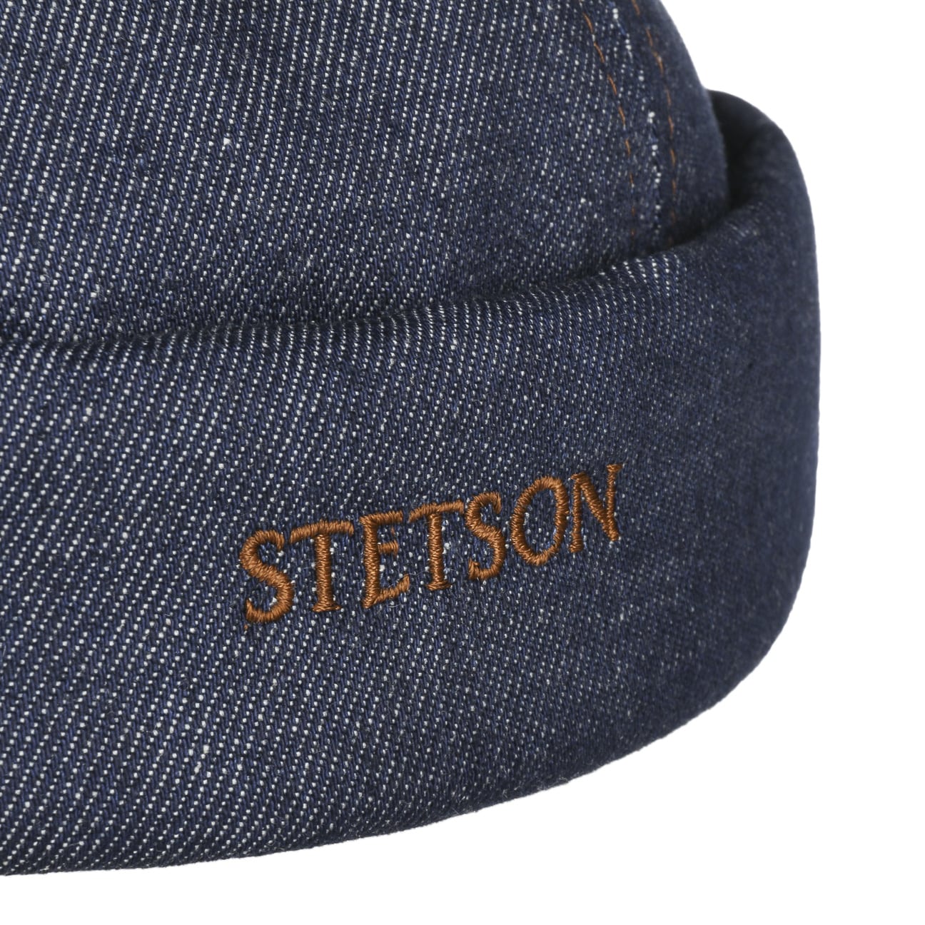 Stetson Danvick Denim Docker Hat for Men - Classic Cotton Baseball Cap with Adjustable Back - Perfect for Casual Wear, Outdoor Activities & Work