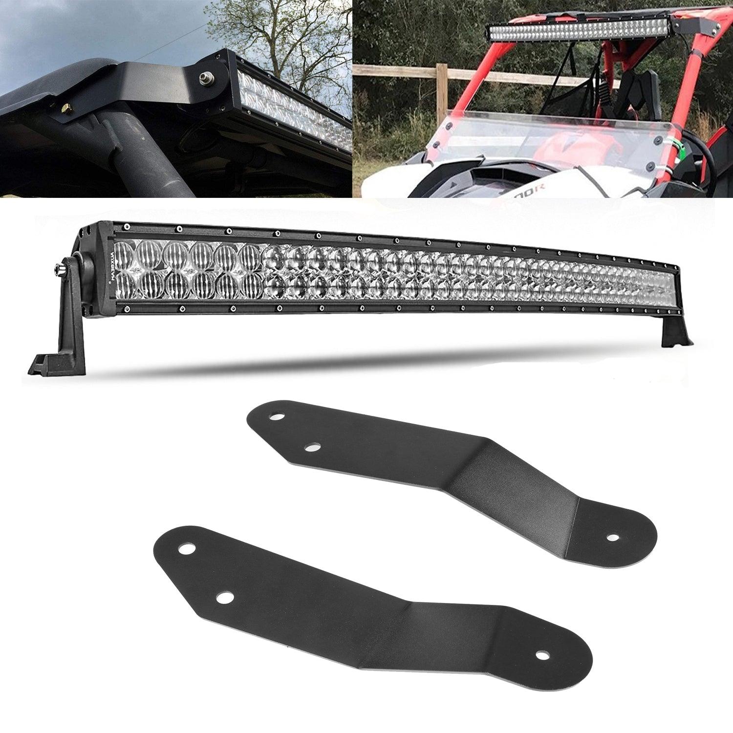 42 Inch 5D Series LED Light Bar with Roof Windshield Mounting Bracket - Compatible with 2014-2019 Can Am Commander 1000 & 800 Models - Off-Road, Truck, ATV, UTV Lighting Upgrade for Night Driving & Adventure