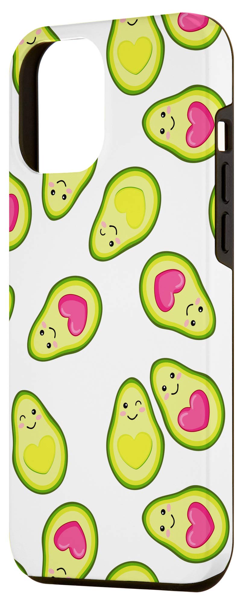 iPhone 12 Pro Max Case - Cute Cartoon Avocado Love Design Protective Phone Cover | Perfect for Everyday Use, Gifts & Avocado Lovers